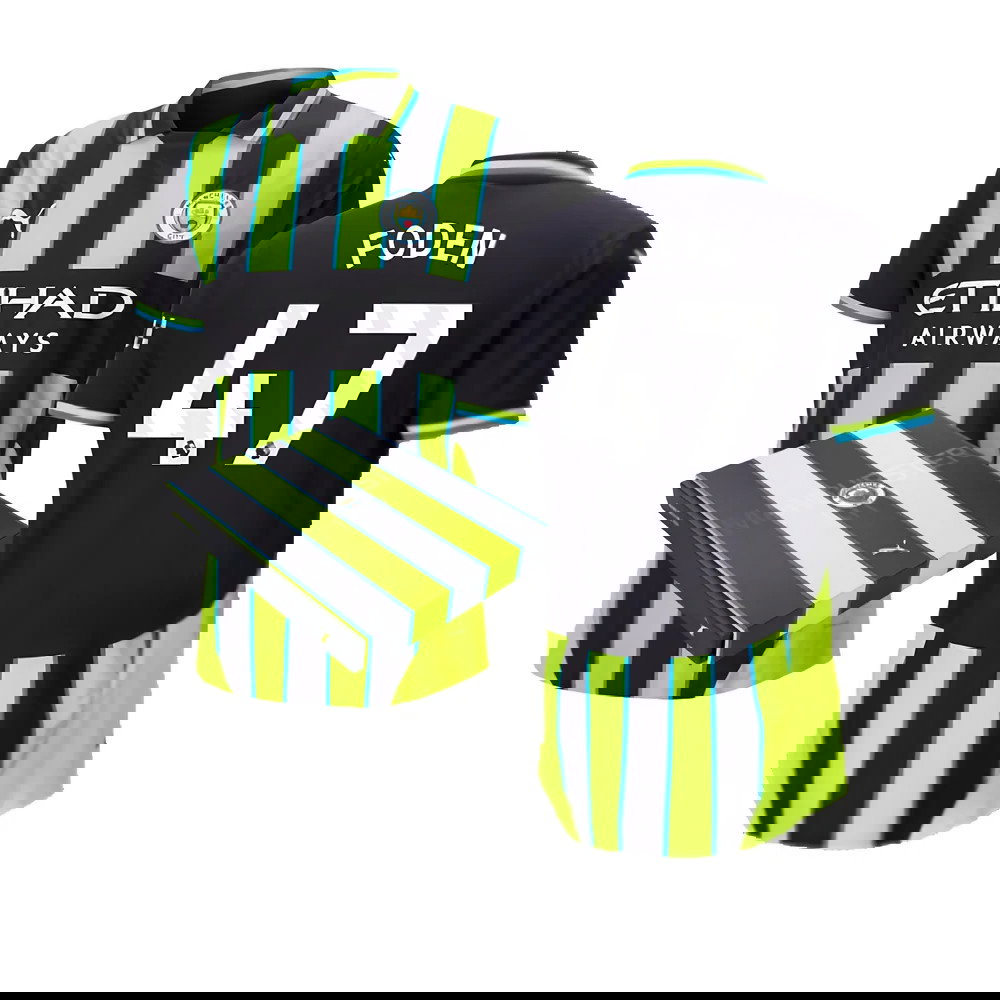 2024-2025 Man City Away Authentic Shirt w/packaging (Foden 47)
