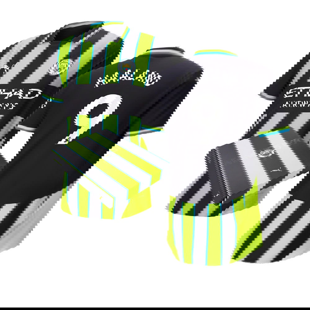 2024-2025 Man City Away Authentic Shirt w/packaging (Haaland 9)