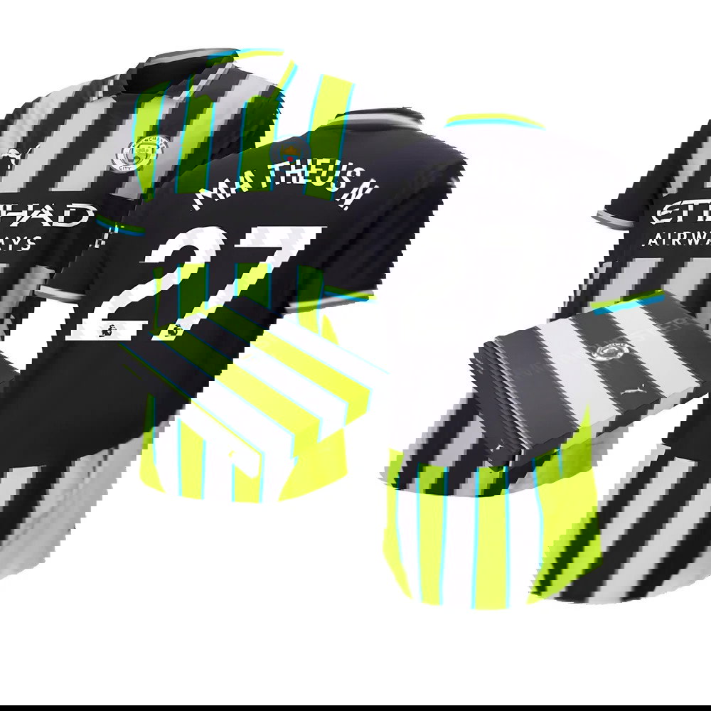 2024-2025 Man City Away Authentic Shirt w/packaging (Matheus N. 27)