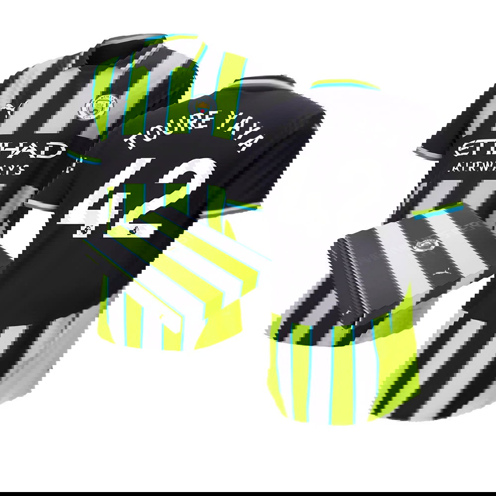 2024-2025 Man City Away Authentic Shirt w/packaging (Toure Yaya 42)
