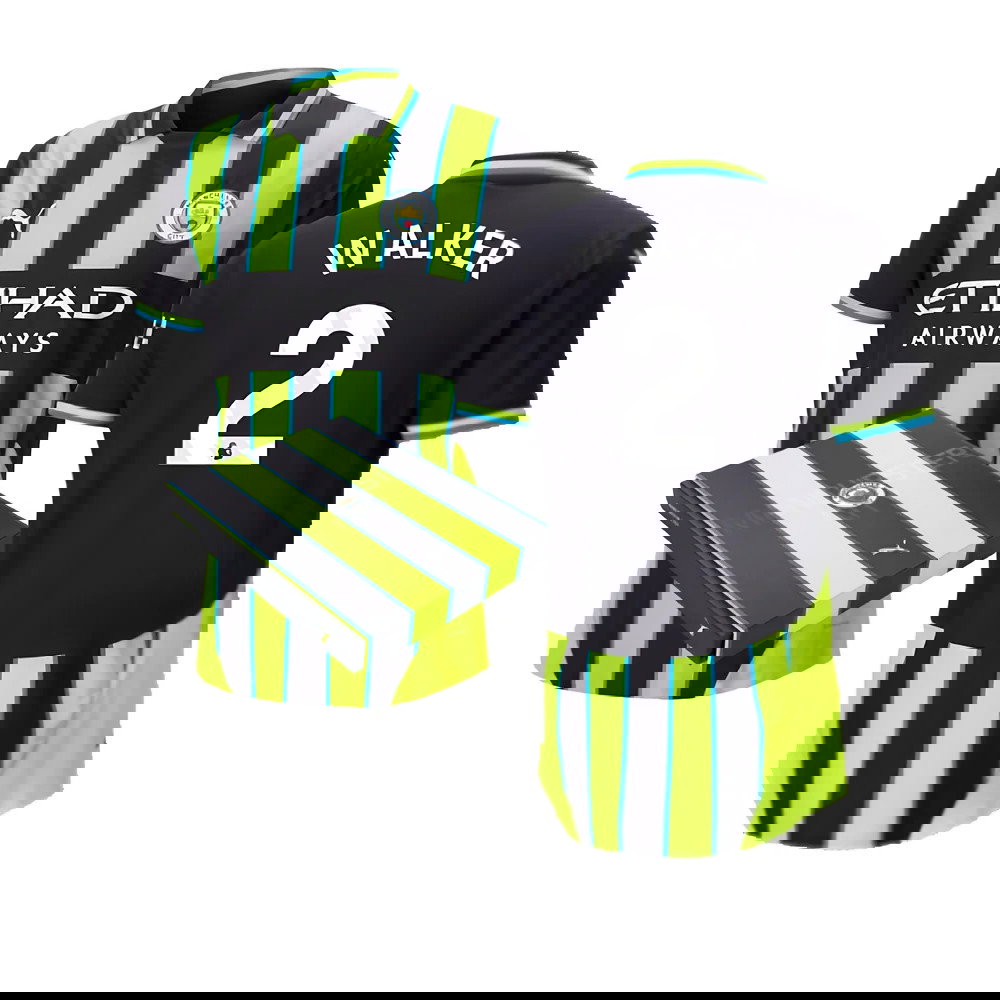 2024-2025 Man City Away Authentic Shirt w/packaging (Walker 2)