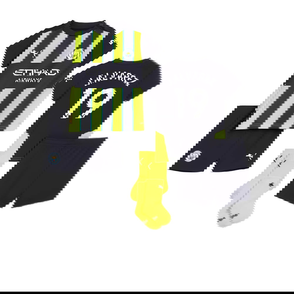 2024-2025 Man City Away Baby Kit (J.Alvarez 19)