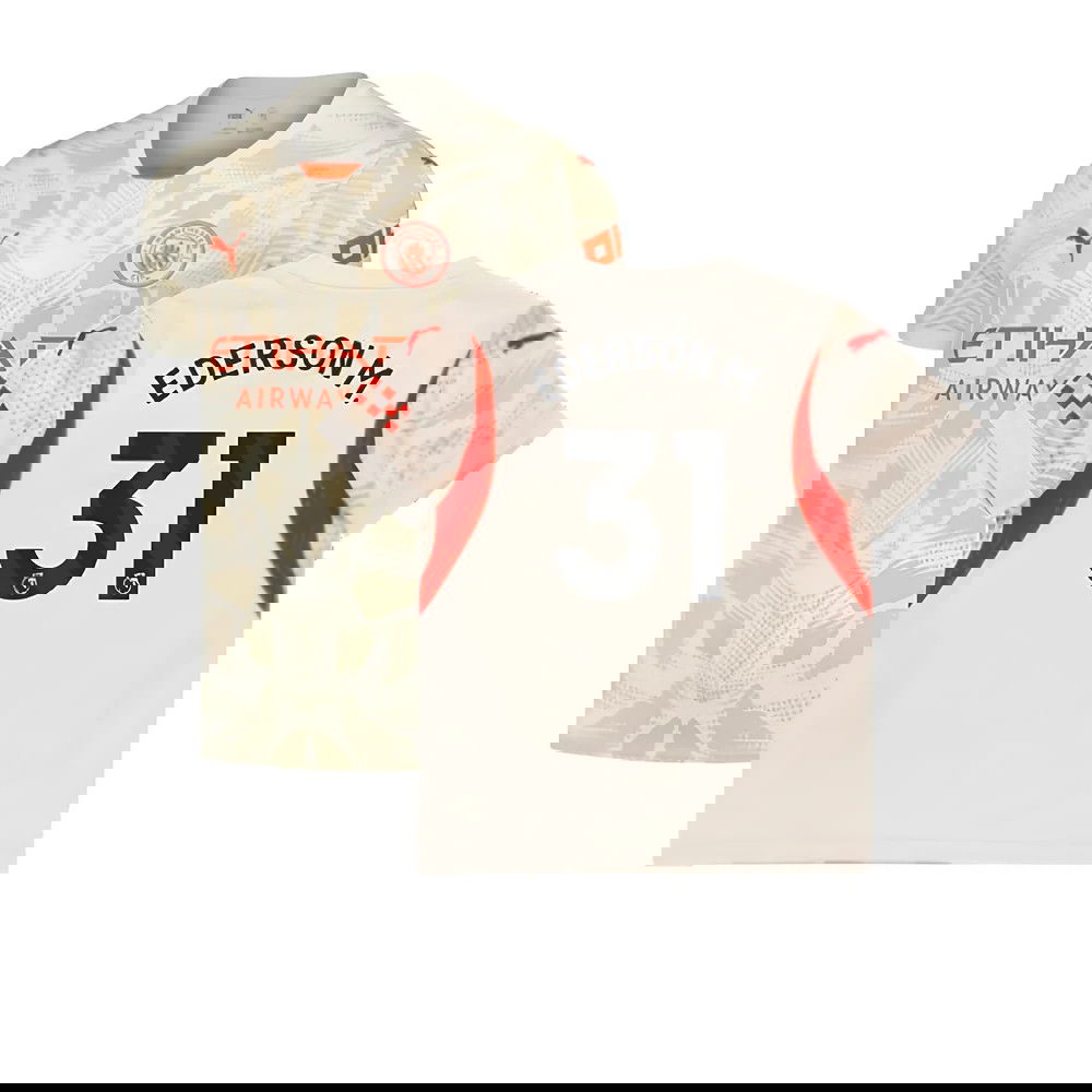 2024-2025 Man City Away Goalkeeper Shirt (Alpine Snow) (Ederson M. 31)