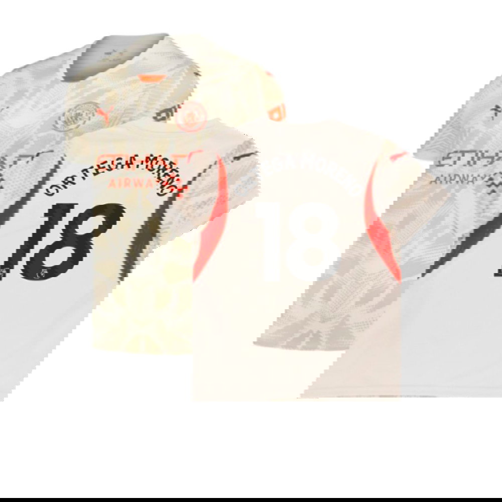 2024-2025 Man City Away Goalkeeper Shirt (Alpine Snow) (Ortega Moreno 18)