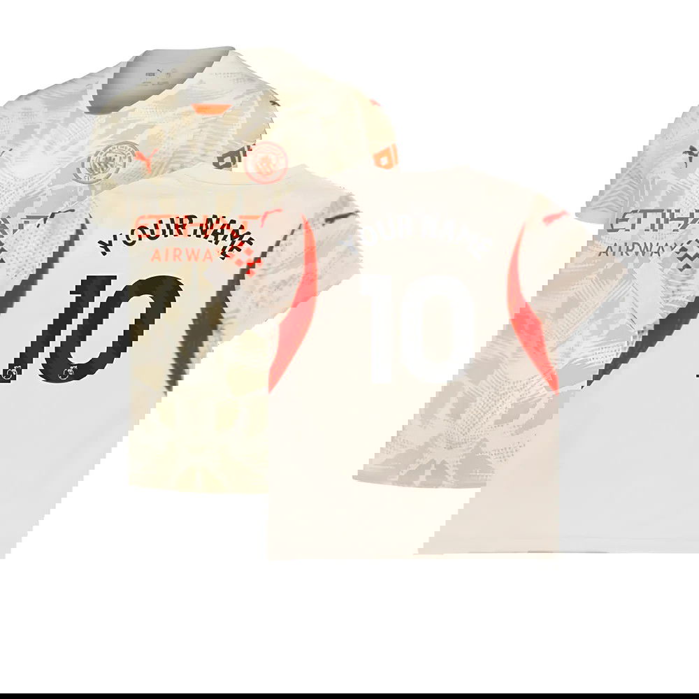 2024-2025 Man City Away Goalkeeper Shirt (Alpine Snow) (Your Name)