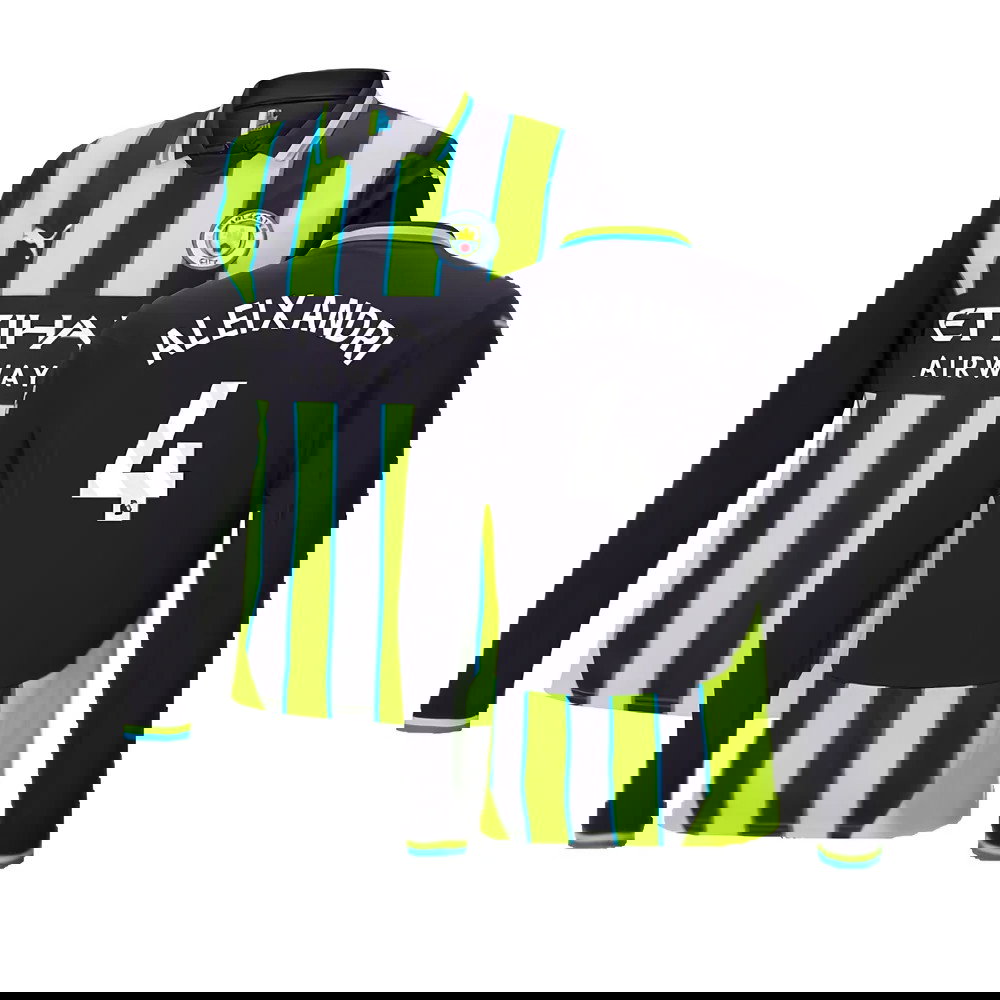 2024-2025 Man City Away Long Sleeve Shirt (Aleixandri 4)