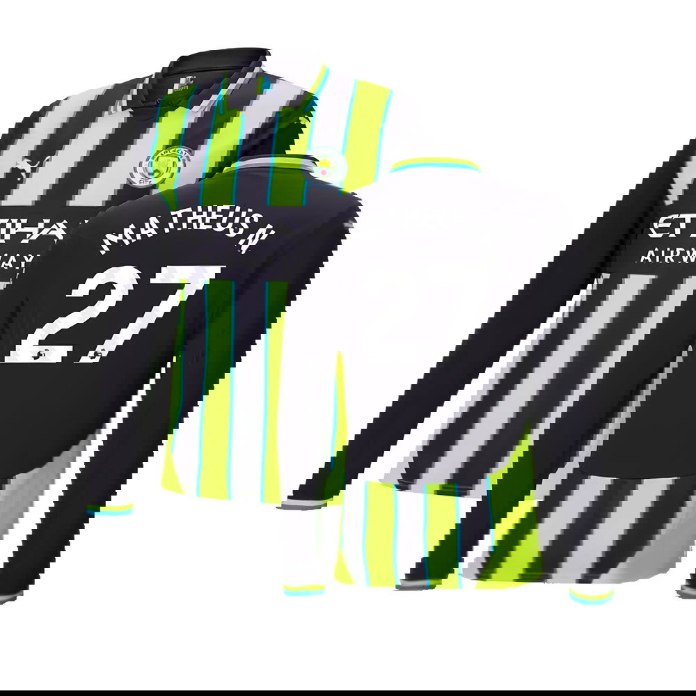 2024-2025 Man City Away Long Sleeve Shirt (Matheus N. 27)