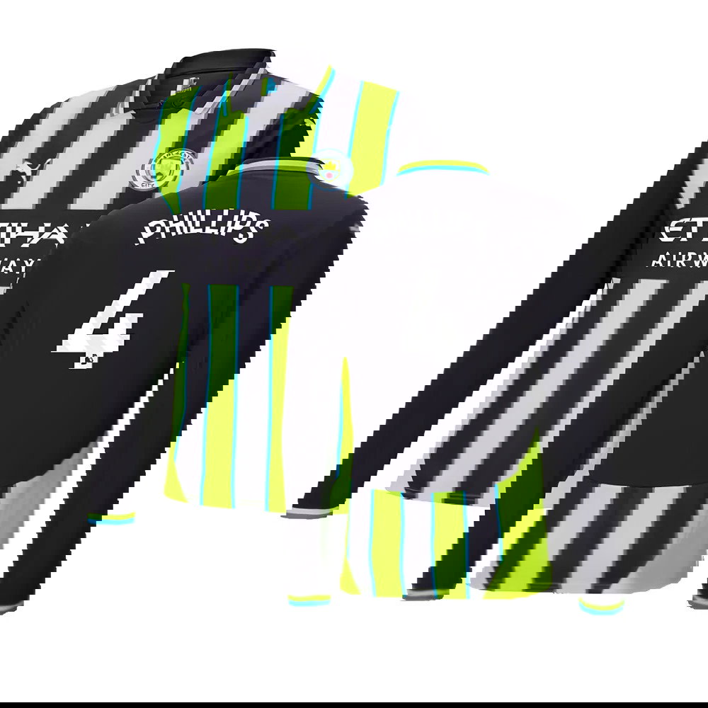 2024-2025 Man City Away Long Sleeve Shirt (Phillips 4)