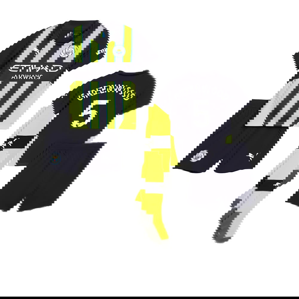 2024-2025 Man City Away Mini Kit (Greenwood 5)
