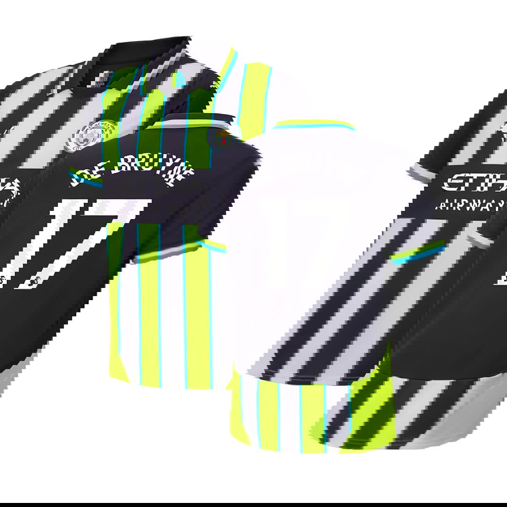 2024-2025 Man City Away Shirt (Kids) (De Bruyne 17)