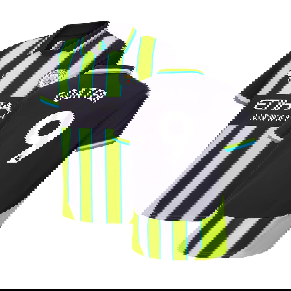 2024-2025 Man City Away Shirt (Kids) (Goater 9)