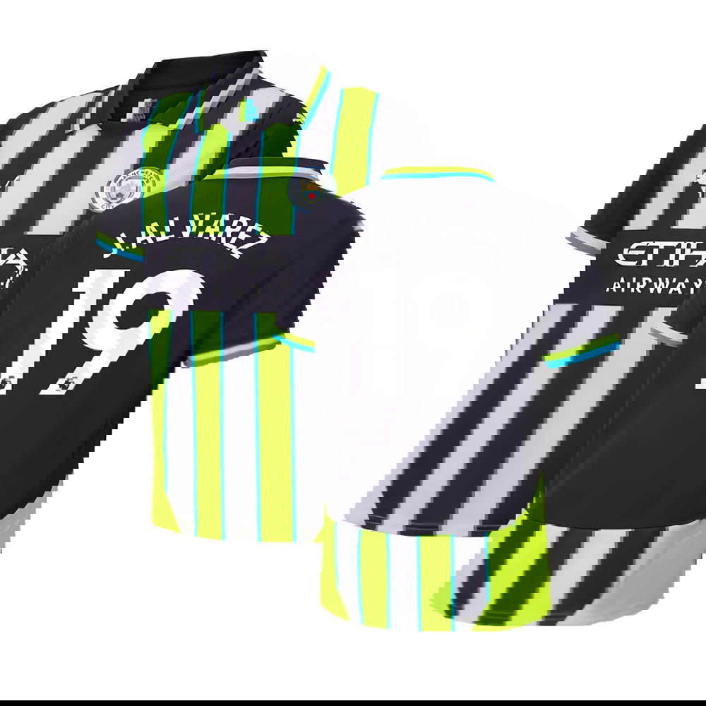 2024-2025 Man City Away Shirt (Kids) (J.Alvarez 19)