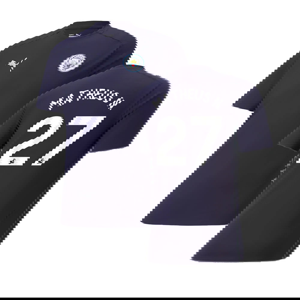 2024-2025 Man City Casuals Tee (Navy) (Matheus N. 27)