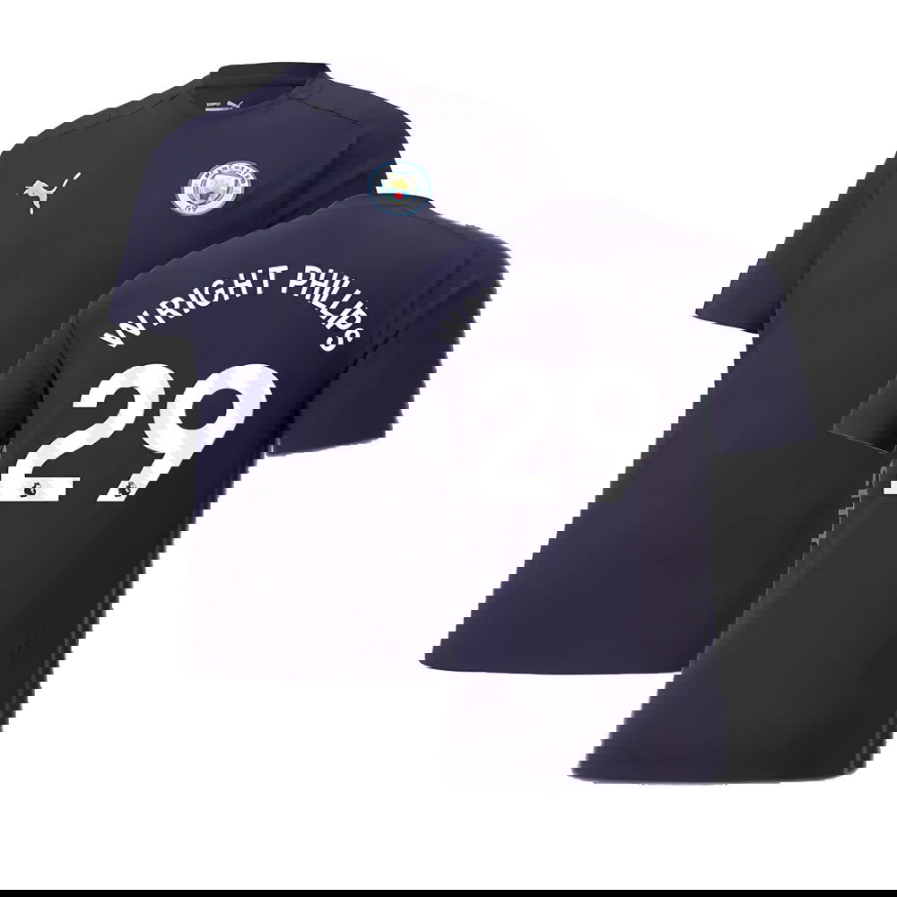 2024-2025 Man City Casuals Tee (Navy) (Wright Phillips 29)