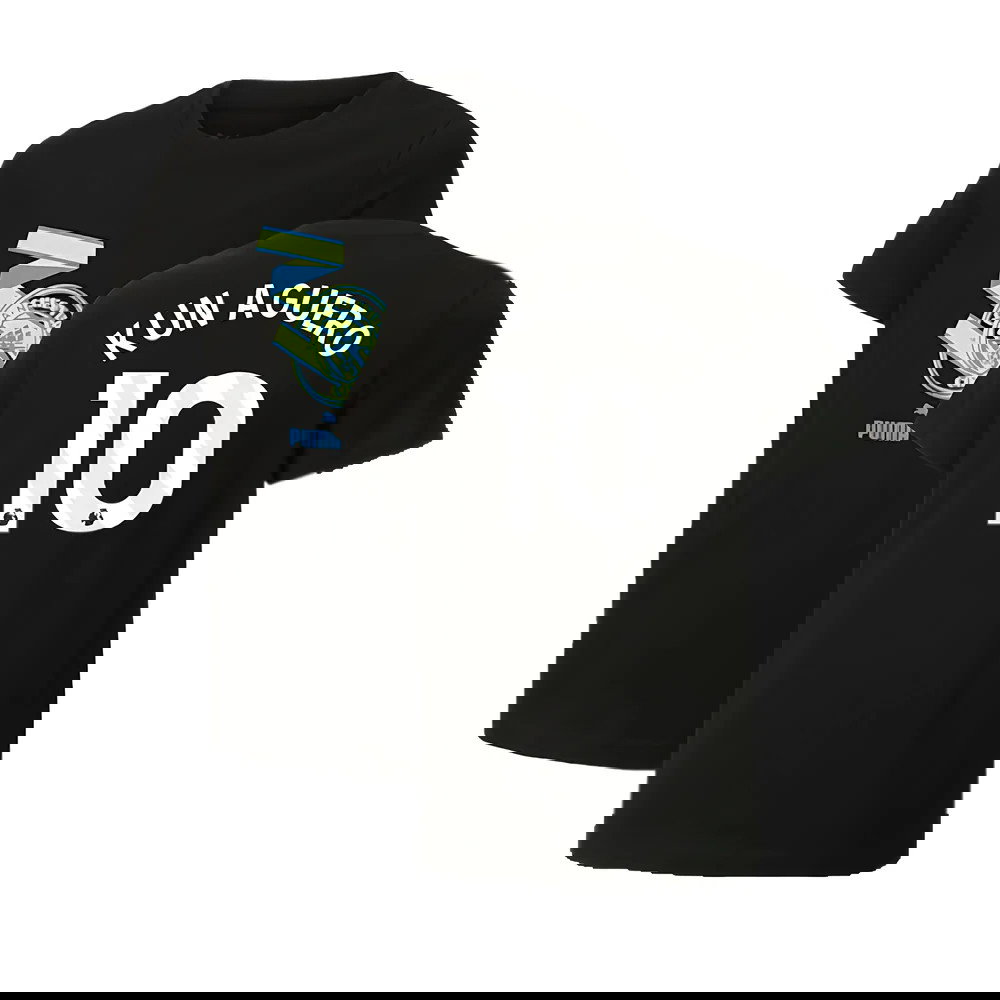 2024-2025 Man City ftblCulture Tee (Black) (Kun Aguero 10)