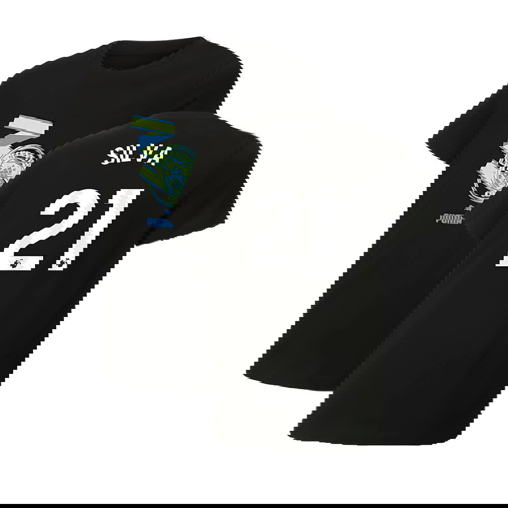 2024-2025 Man City ftblCulture Tee (Black) (Silva 21)