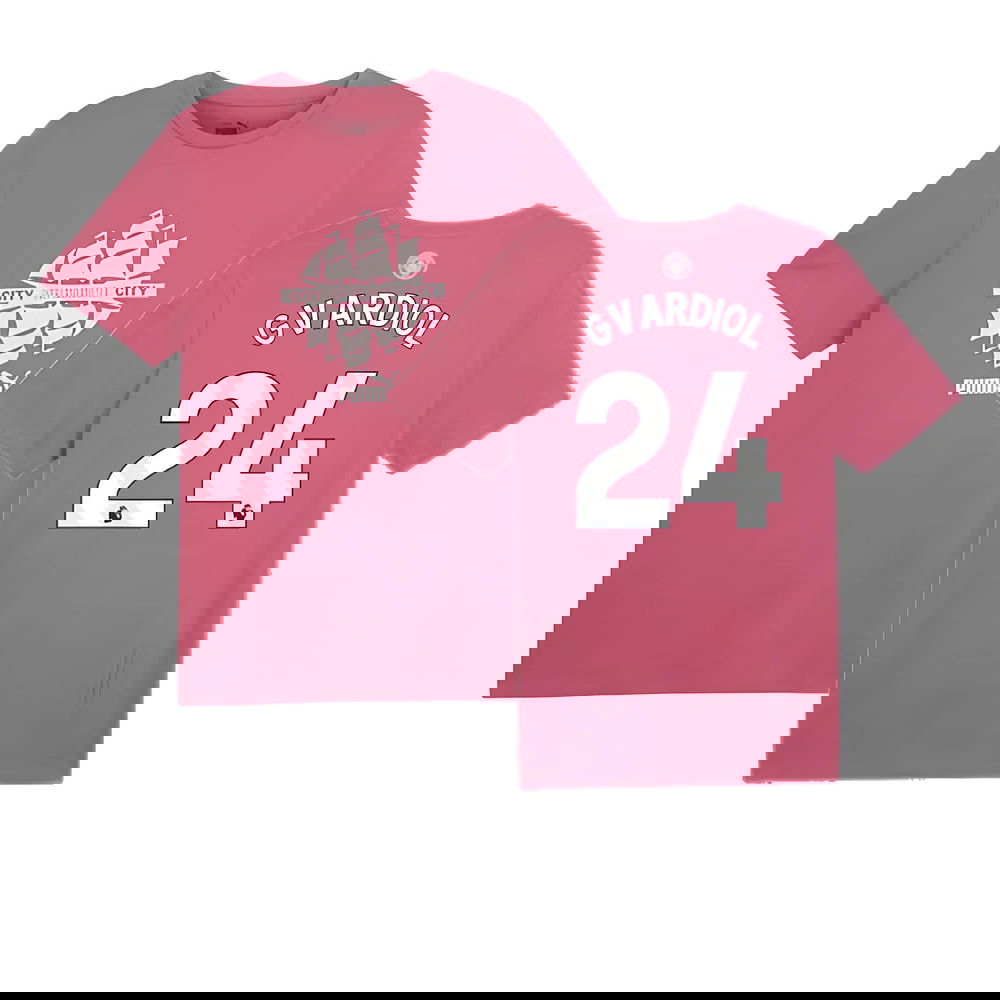 2024-2025 Man City ftblCulture Tee (Dusty Orchid) (Gvardiol 24)