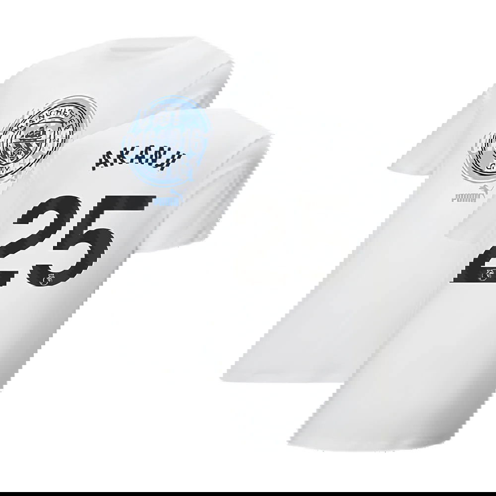 2024-2025 Man City ftblCulture Tee (White) (Akanji 25)