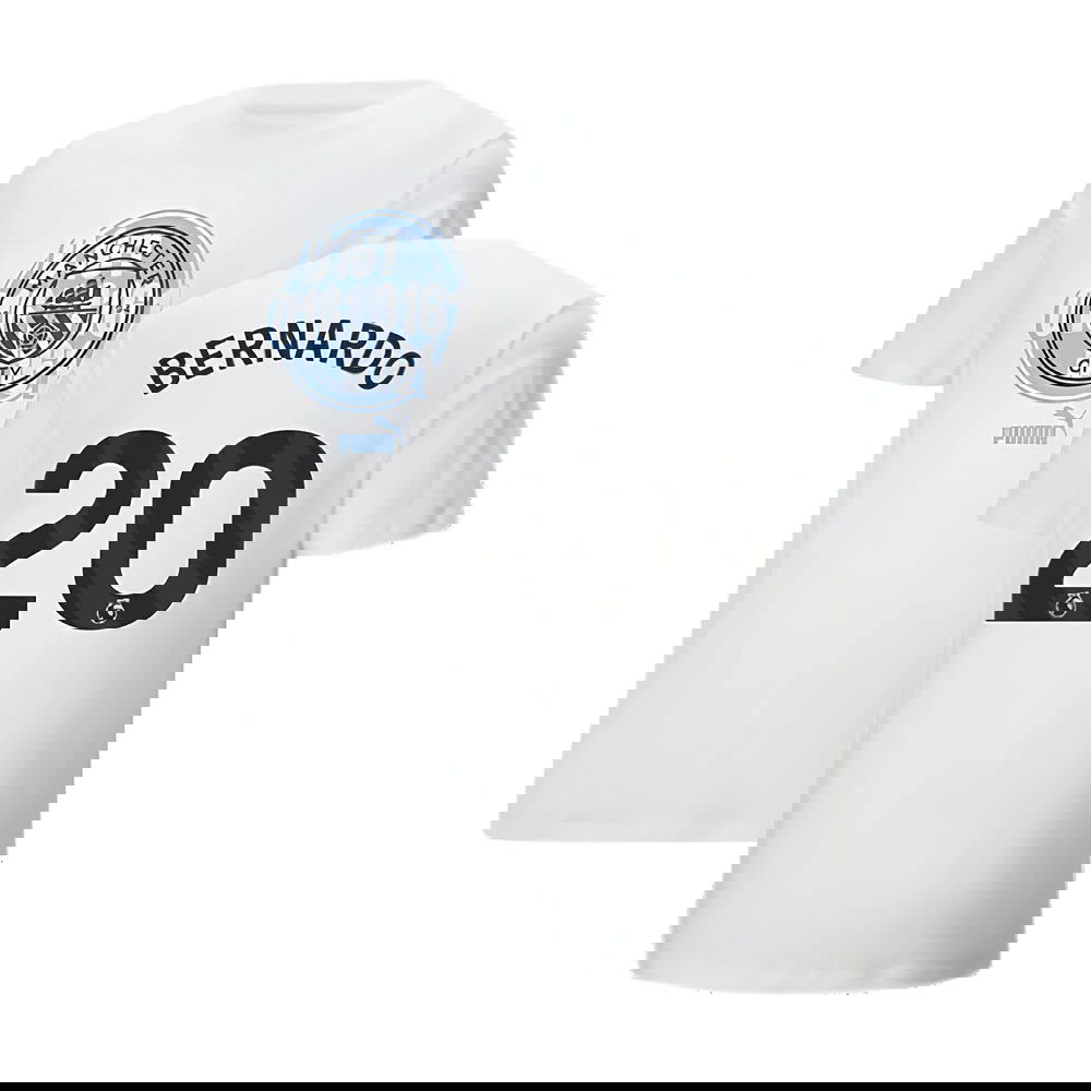 2024-2025 Man City ftblCulture Tee (White) (Bernardo 20)