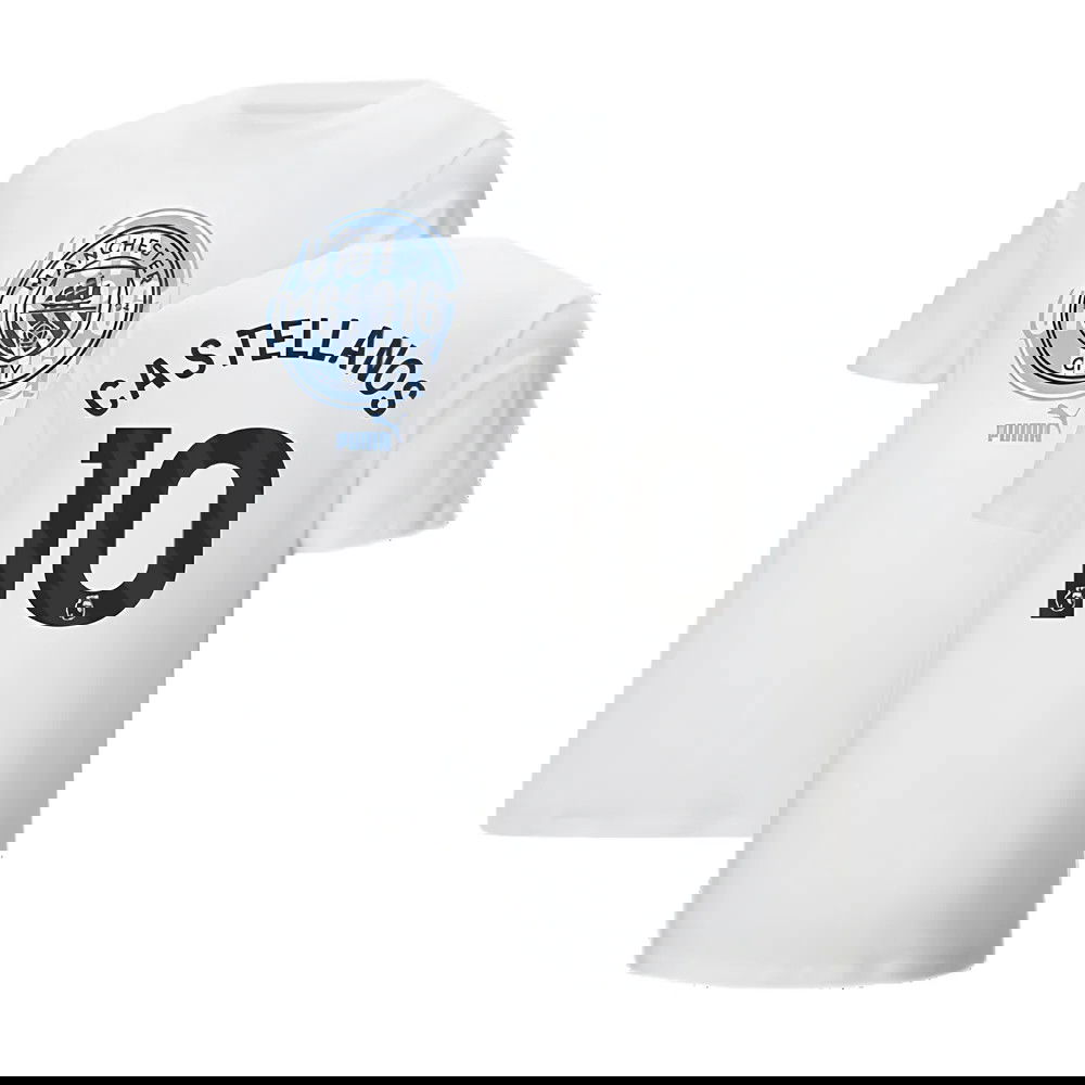 2024-2025 Man City ftblCulture Tee (White) (Castellanos 10)
