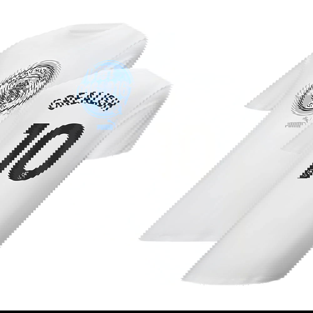 2024-2025 Man City ftblCulture Tee (White) (Grealish 10)