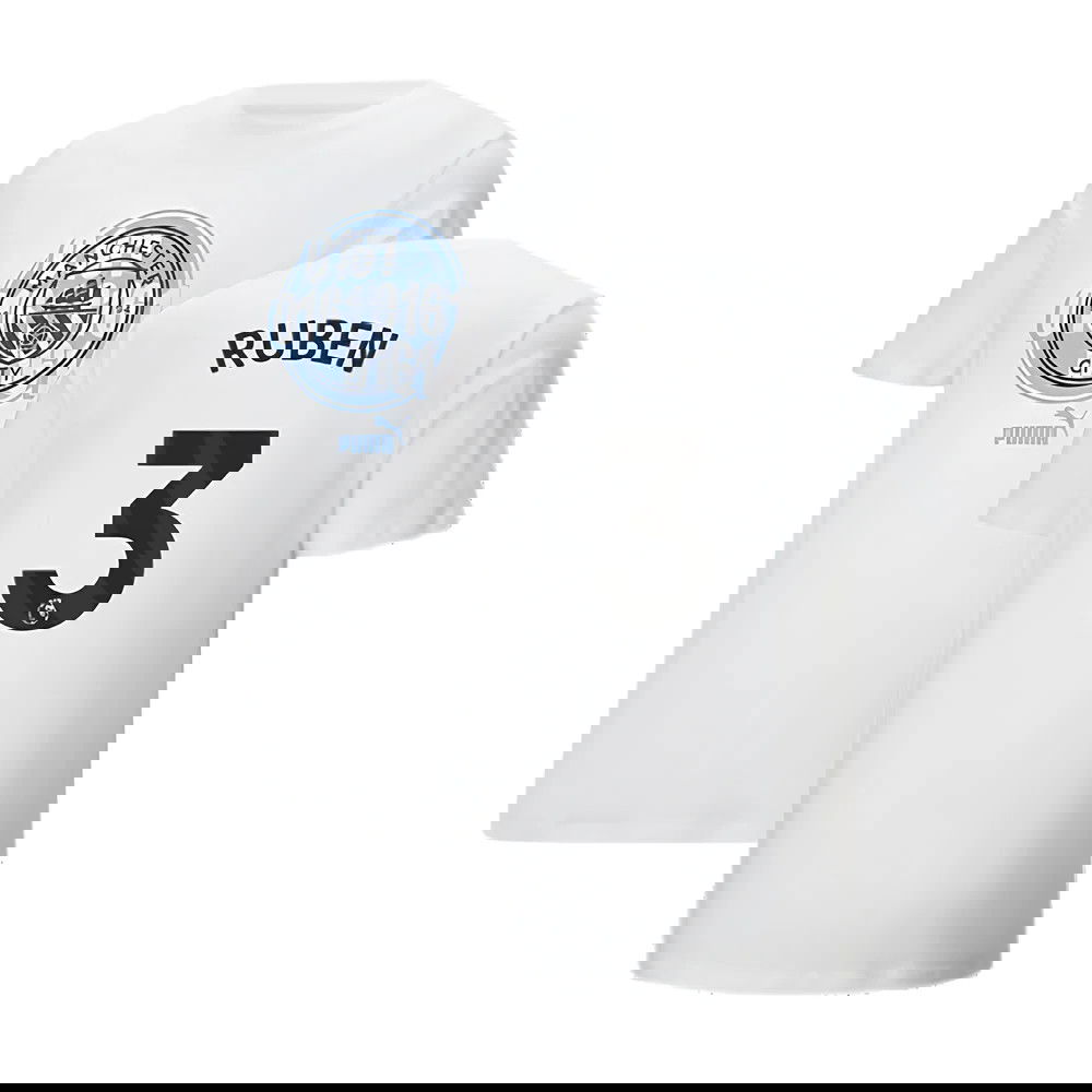 2024-2025 Man City ftblCulture Tee (White) (Ruben 3)