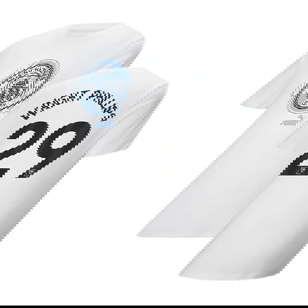 2024-2025 Man City ftblCulture Tee (White) (Wright Phillips 29)