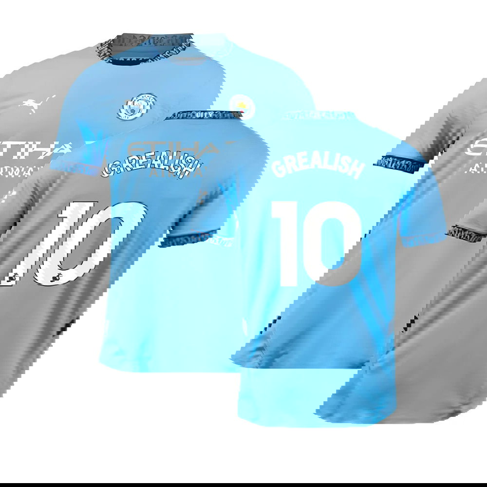 2024-2025 Man City Home Authentic Shirt (Grealish 10)