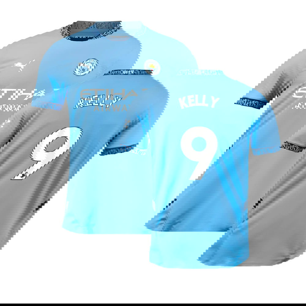 2024-2025 Man City Home Authentic Shirt (Kelly 9)