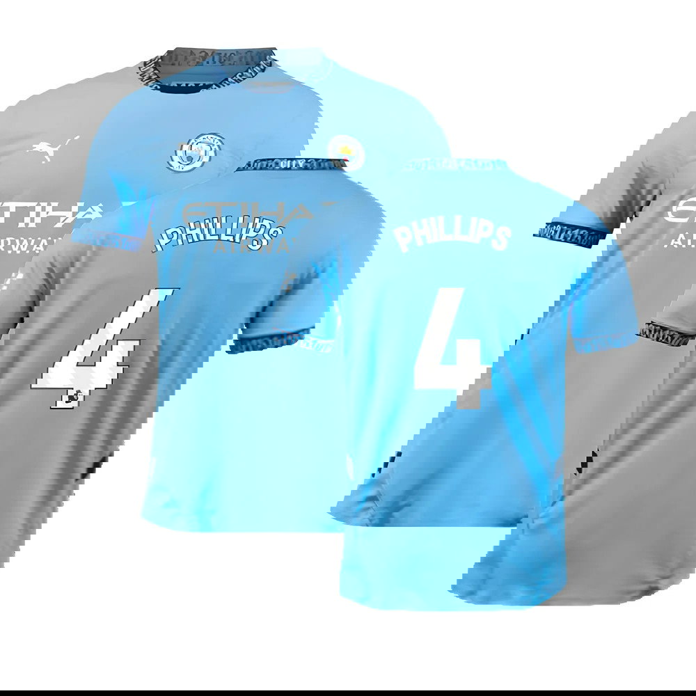 2024-2025 Man City Home Authentic Shirt (Phillips 4)