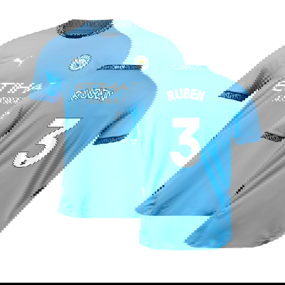 2024-2025 Man City Home Authentic Shirt (Ruben 3)