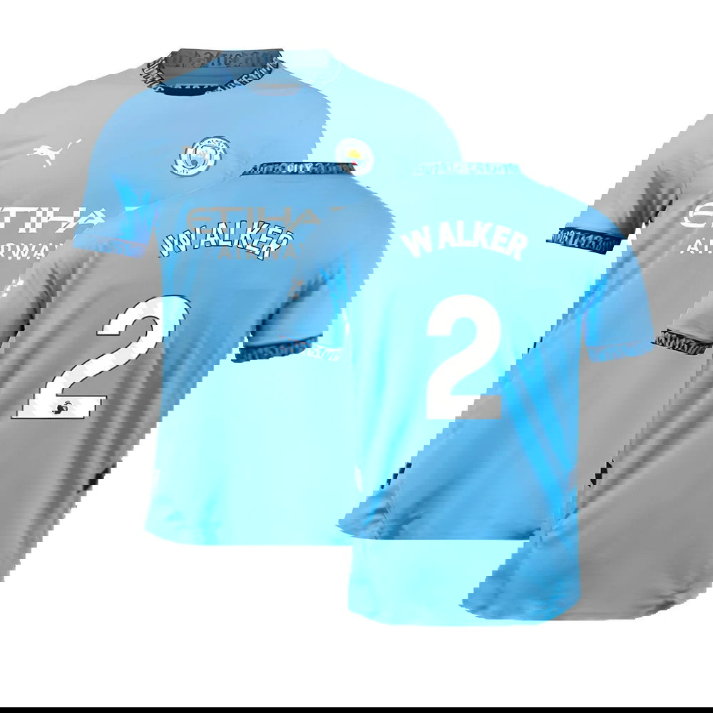 2024-2025 Man City Home Authentic Shirt (Walker 2)