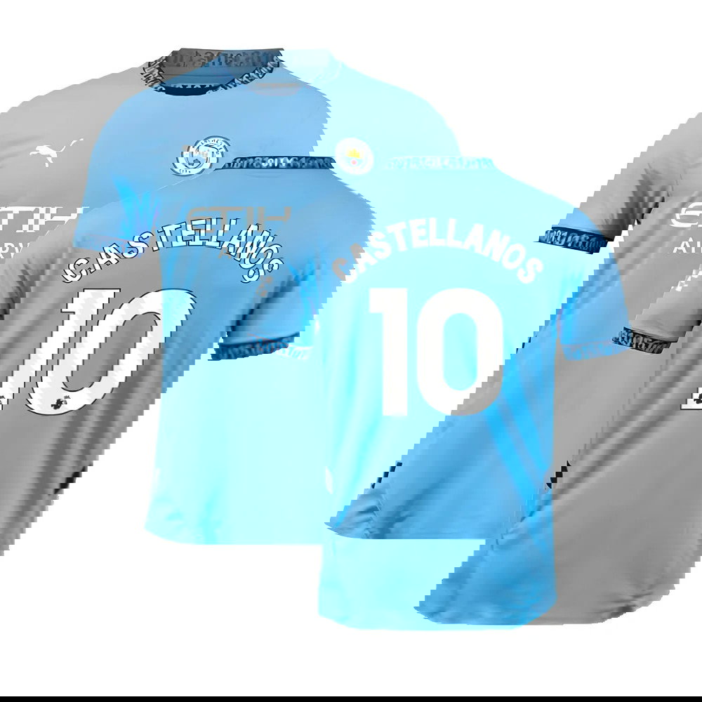 2024-2025 Man City Home Authentic Shirt with packaging (Castellanos 10)