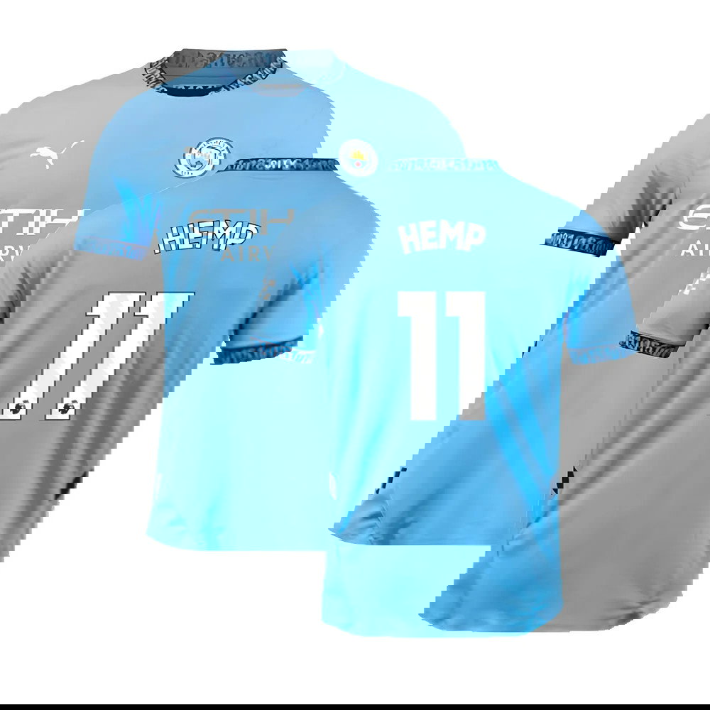 2024-2025 Man City Home Authentic Shirt with packaging (Hemp 11)