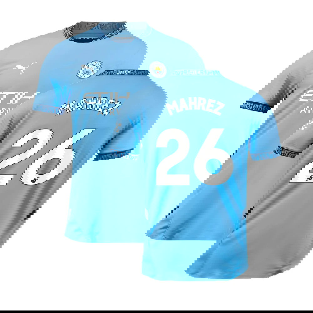 2024-2025 Man City Home Authentic Shirt with packaging (Mahrez 26)
