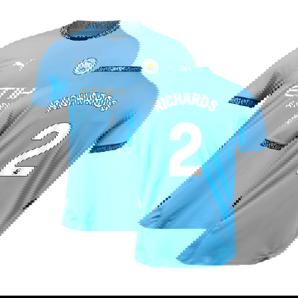 2024-2025 Man City Home Authentic Shirt with packaging (Richards 2)