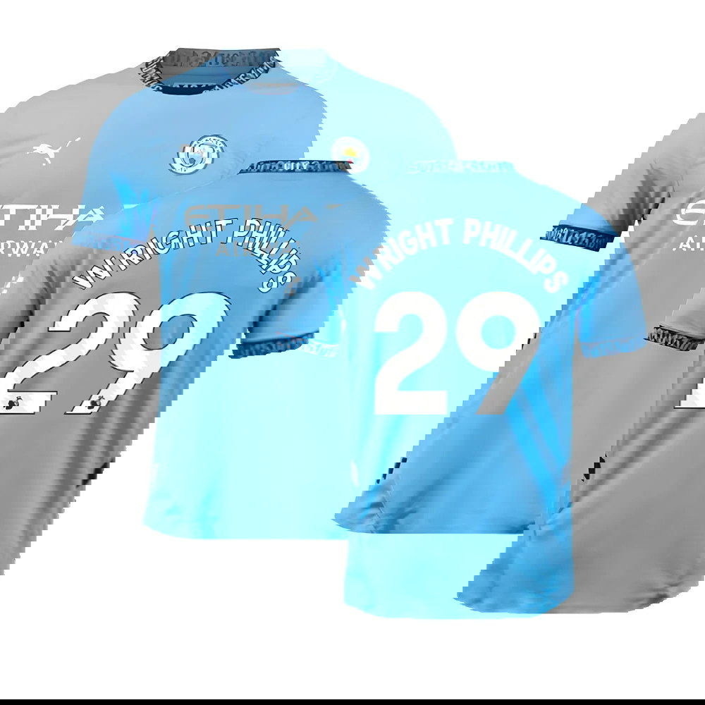 2024-2025 Man City Home Authentic Shirt (Wright Phillips 29)