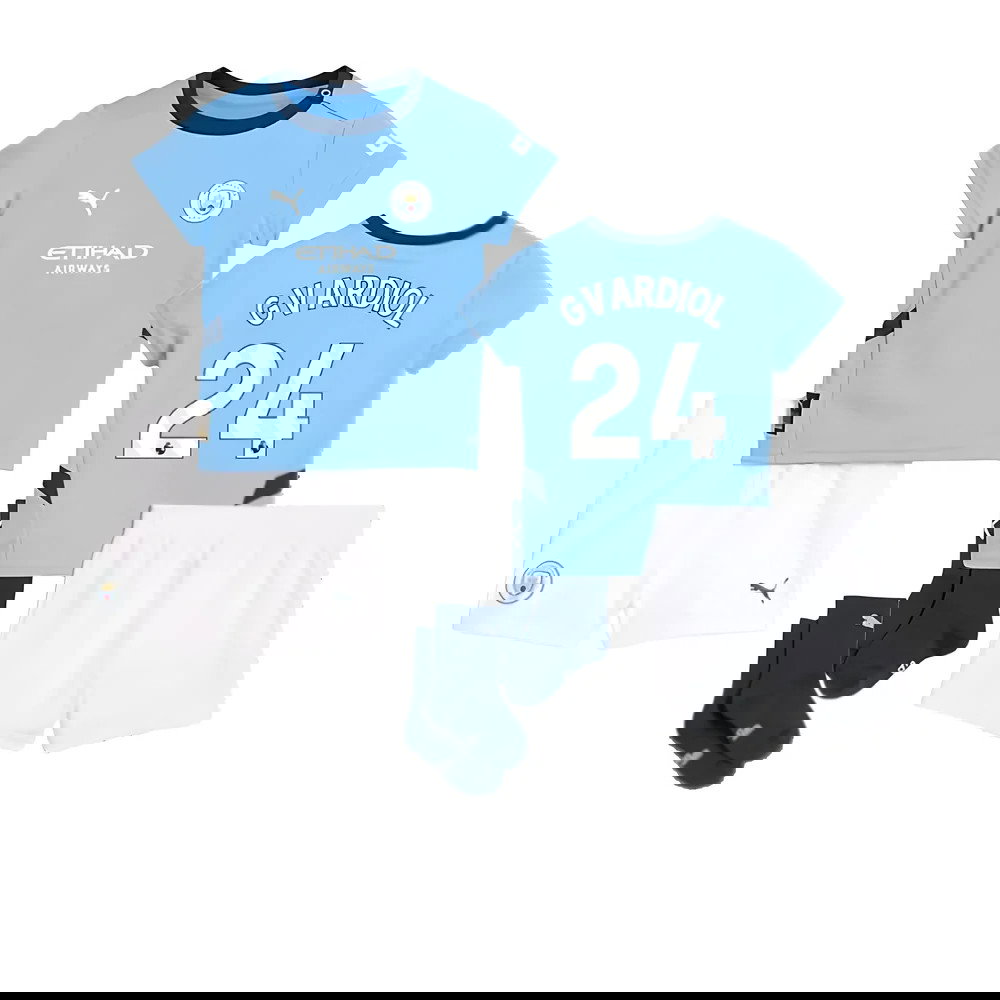 2024-2025 Man City Home Baby Kit (Gvardiol 24)