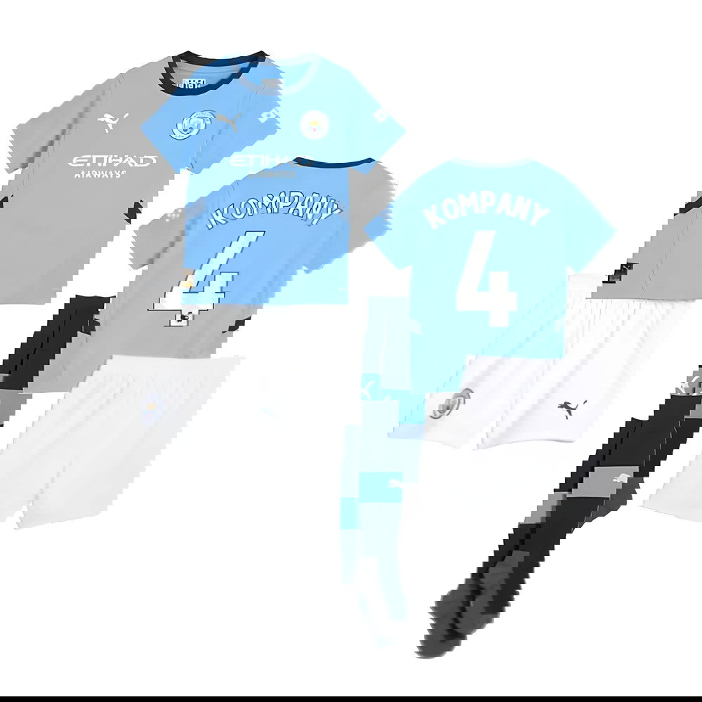 2024-2025 Man City Home Mini Kit (Kompany 4)
