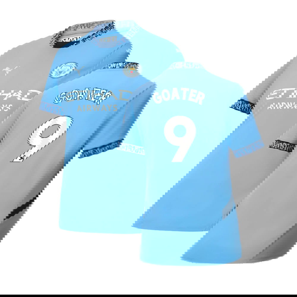 2024-2025 Man City Home Shirt (Womens) (Goater 9)