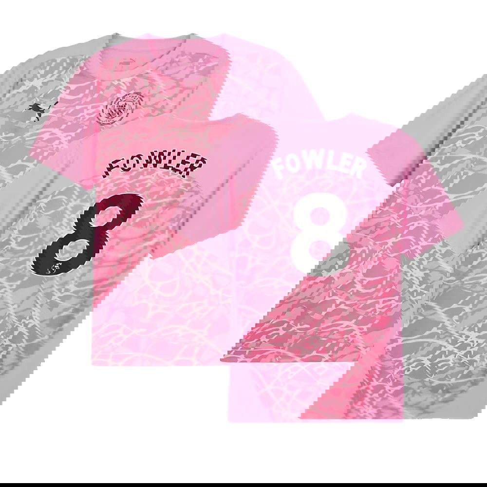 2024-2025 Man City Pre-Match Shirt (Pink) (Fowler 8)