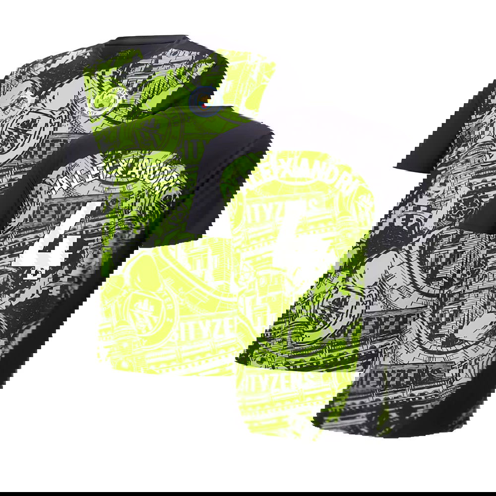 2024-2025 Man City Pre-Match Shirt (Yellow Glow) (Aleixandri 4)