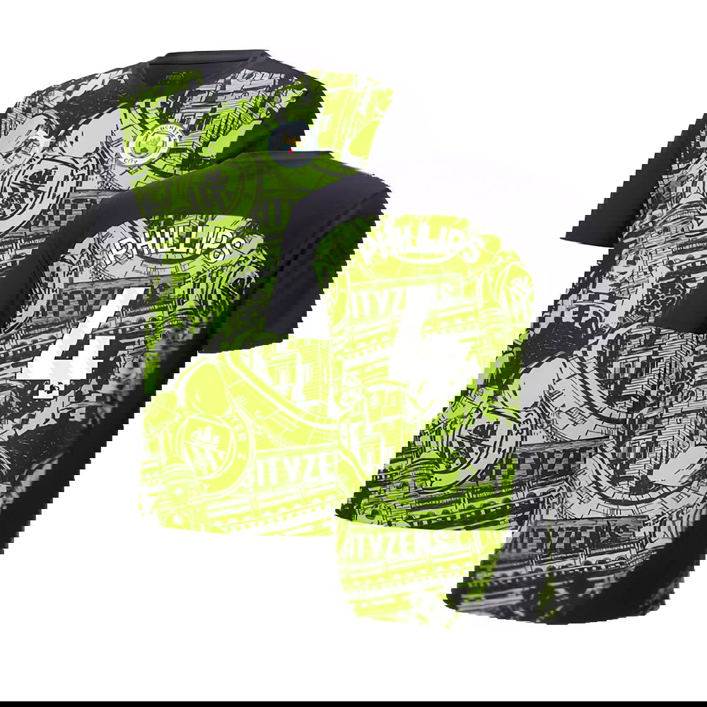 2024-2025 Man City Pre-Match Shirt (Yellow Glow) (Phillips 4)