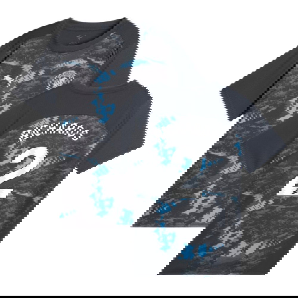 2024-2025 Man City Prematch SS Jersey (Strong Gray) - Kids (Richards 2)