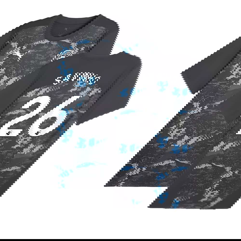 2024-2025 Man City Prematch SS Jersey (Strong Gray) (Savinho 26)