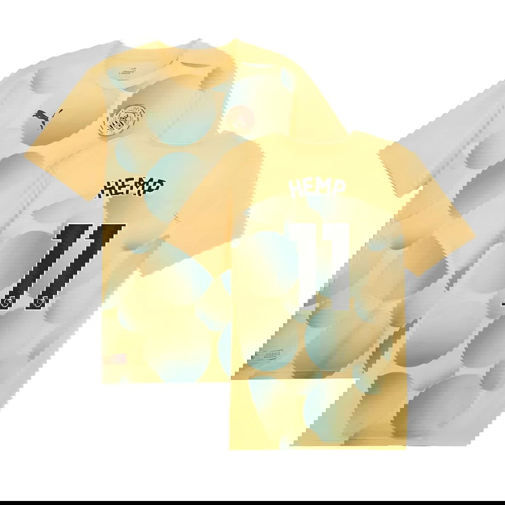 2024-2025 Man City Prematch SS Shirt (Flaxen) - Kids (Hemp 11)