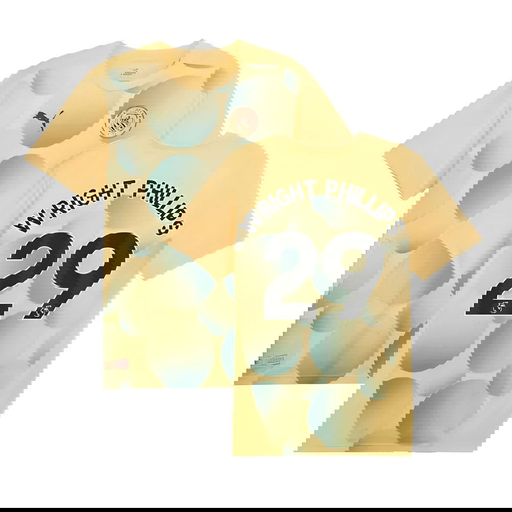 2024-2025 Man City Prematch SS Shirt (Flaxen) - Kids (Wright Phillips 29)