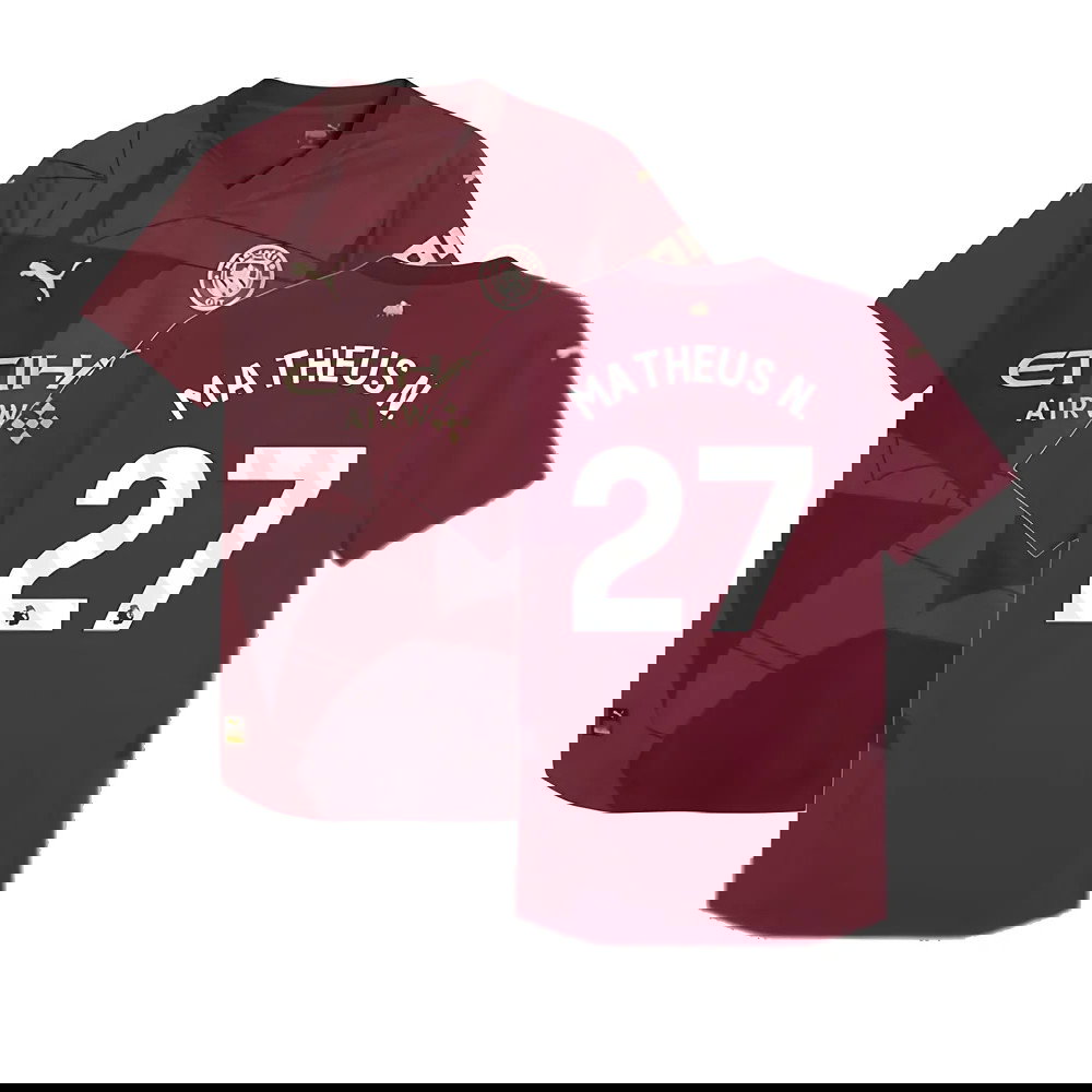2024-2025 Man City Third Authentic Shirt (Matheus N. 27)