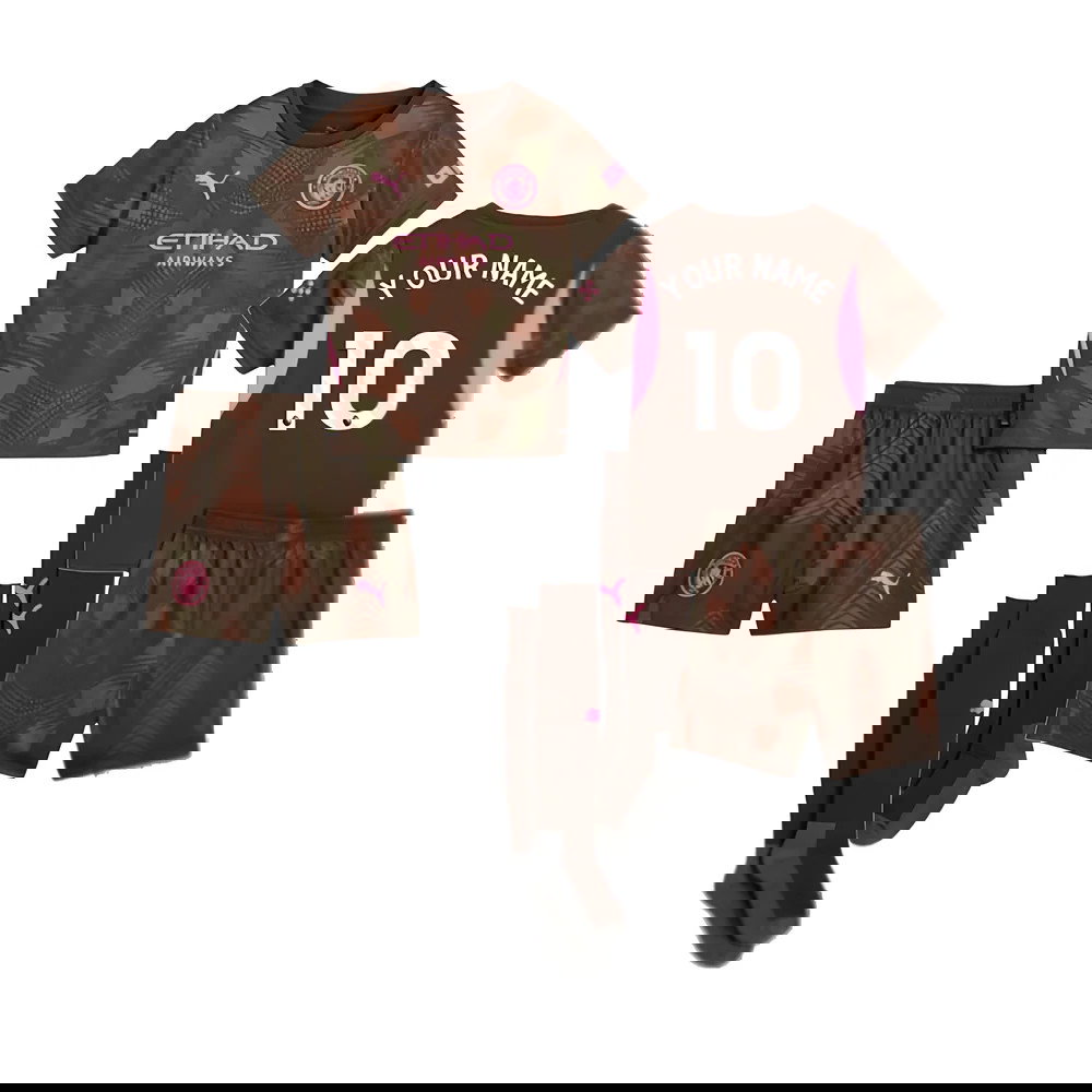 2024-2025 Man City Third Goalkeeper Mini Kit (Your Name)
