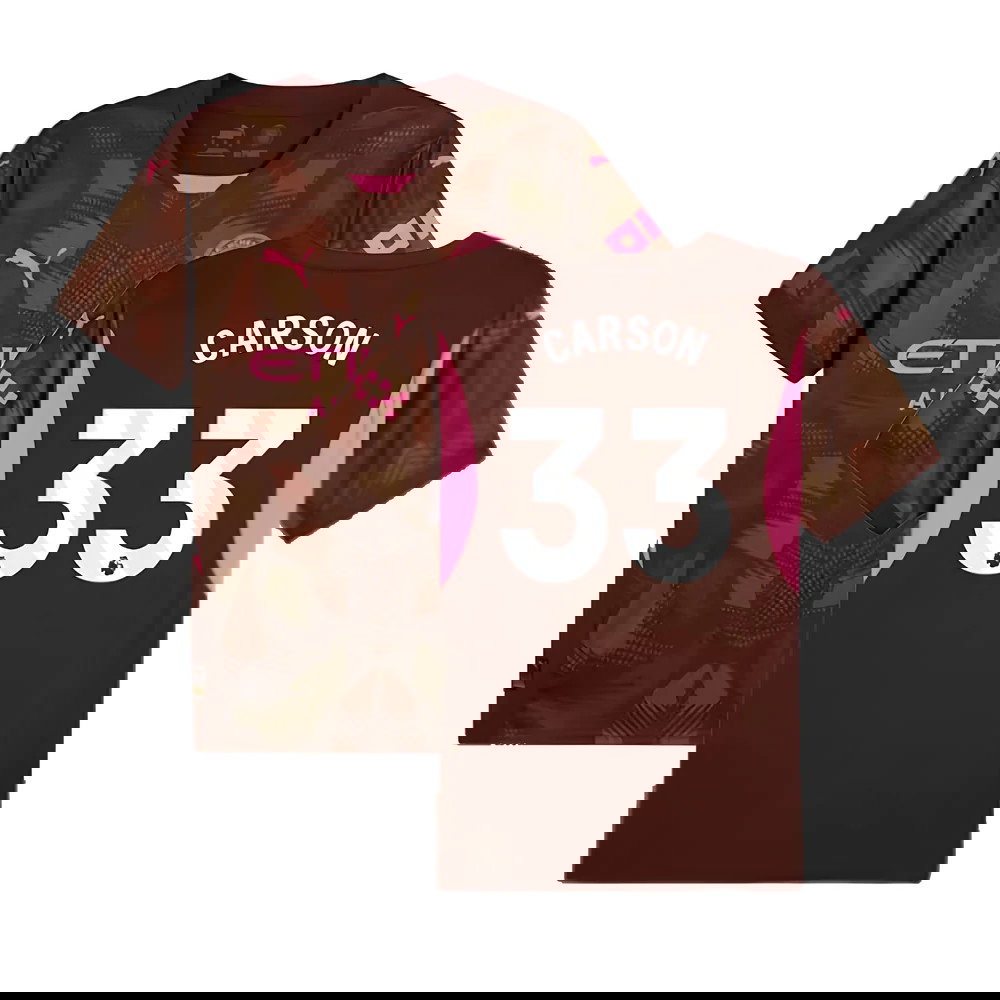 2024-2025 Man City Third Goalkeeper Shirt (Espresso Brown) (Carson 33)